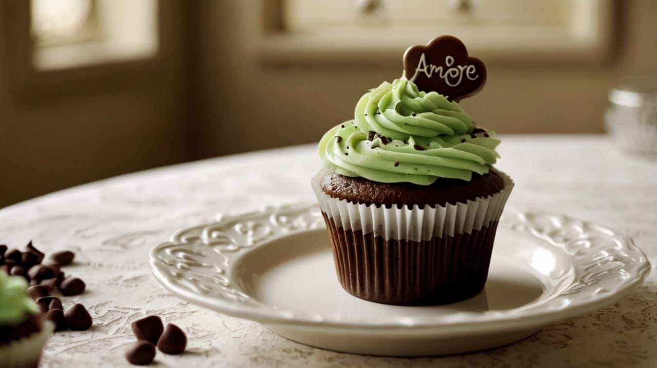 Andes Mint Chocolate Cupcake