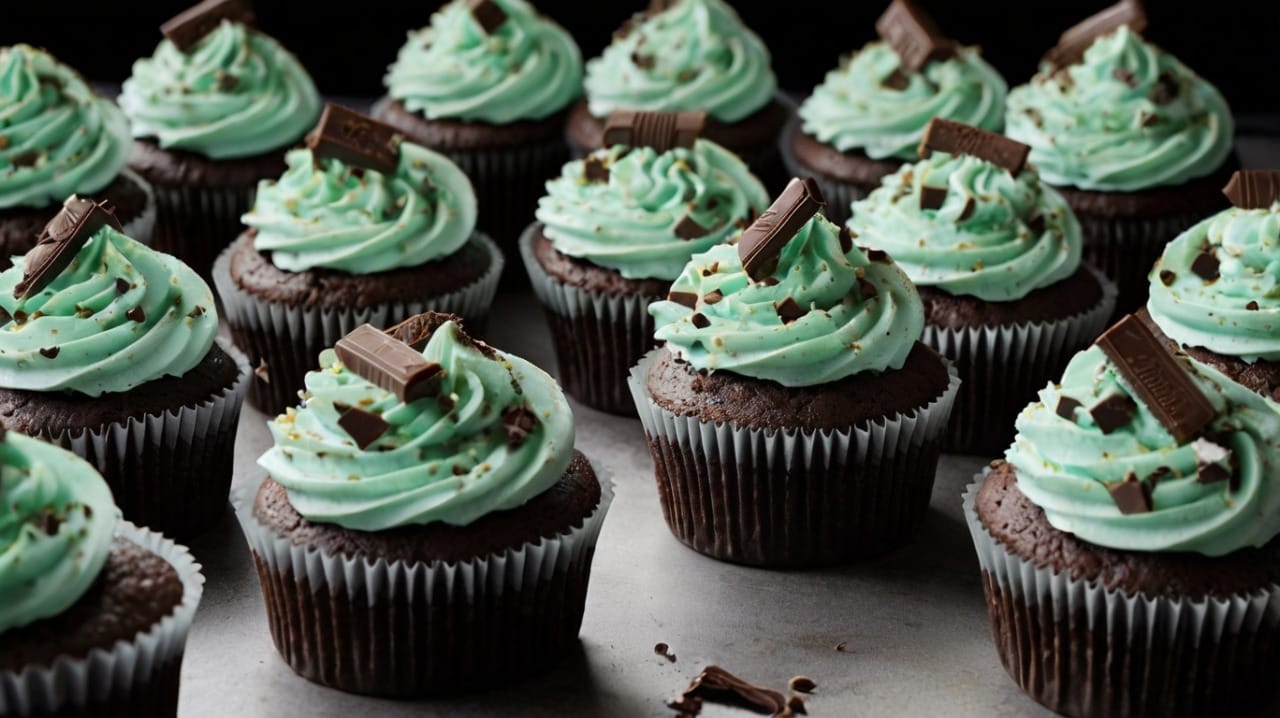 Andes Mint Chocolate Cupcake