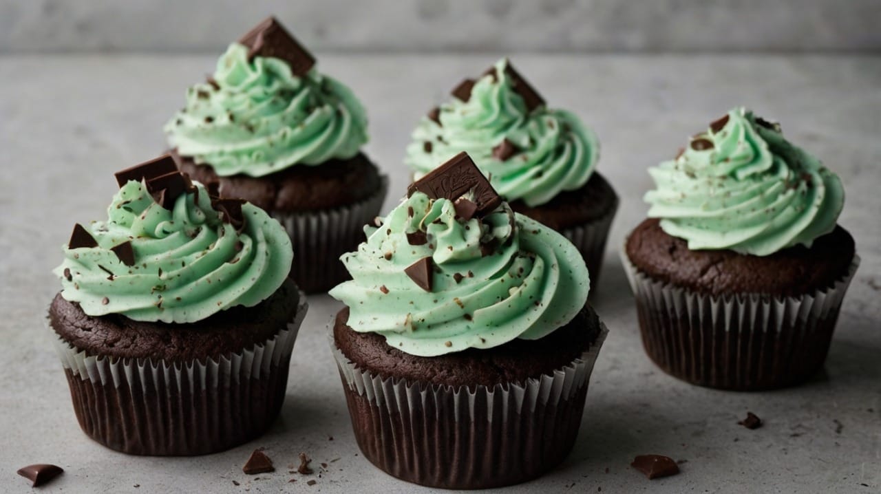 Andes Mint Chocolate Cupcake