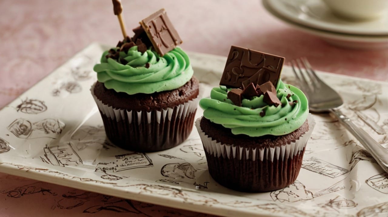 Andes Mint Chocolate Cupcake