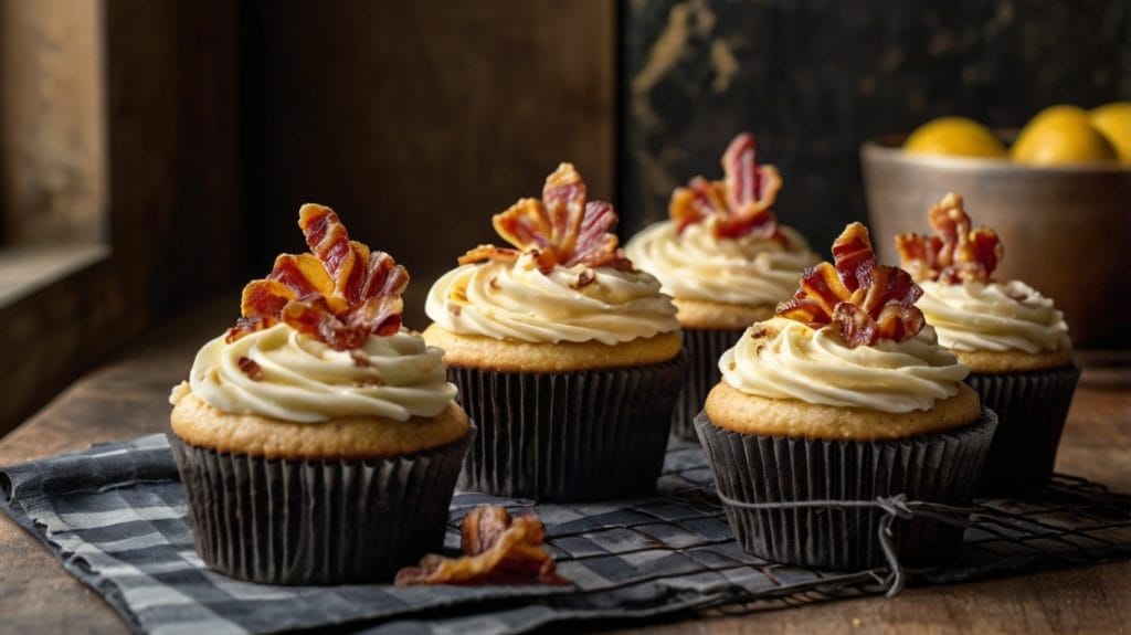 Maple Bourbon Cupcake with Bacon Recipes4