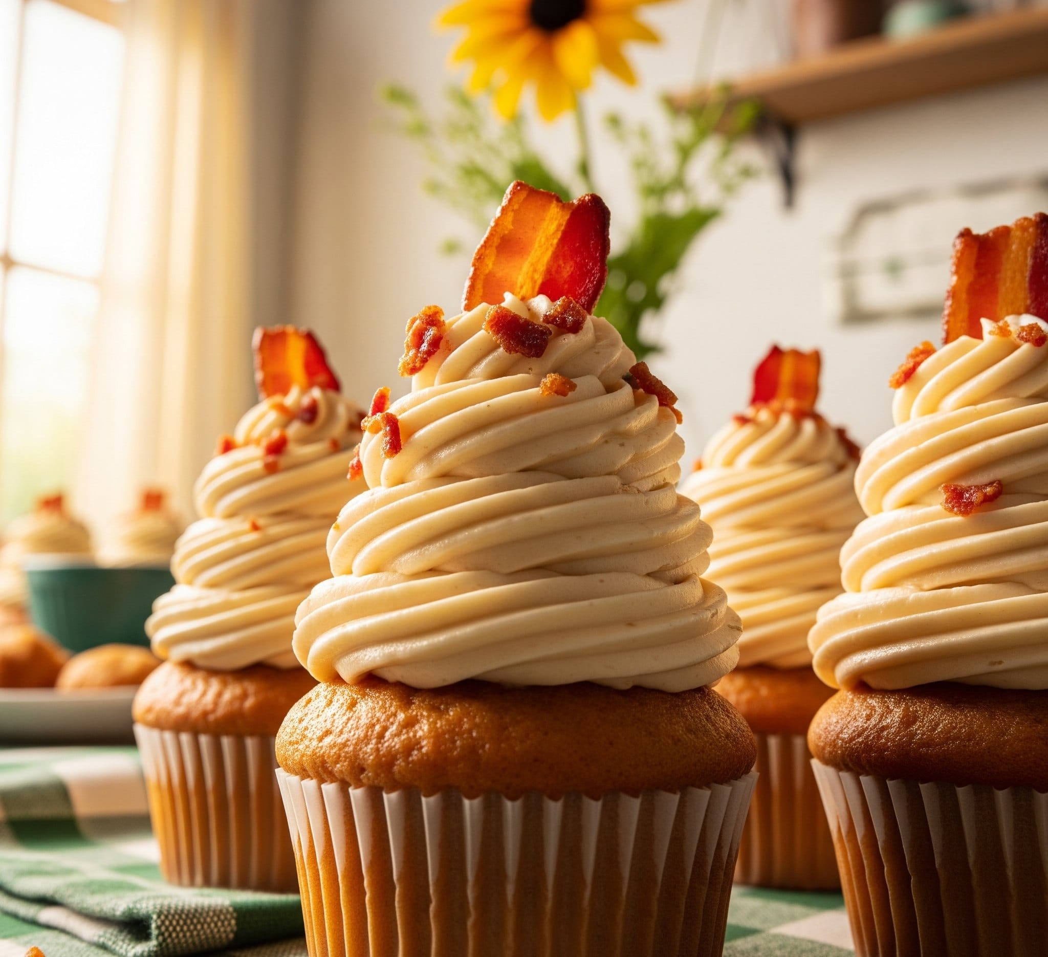 Maple Bourbon Cupcake with Bacon Recipes